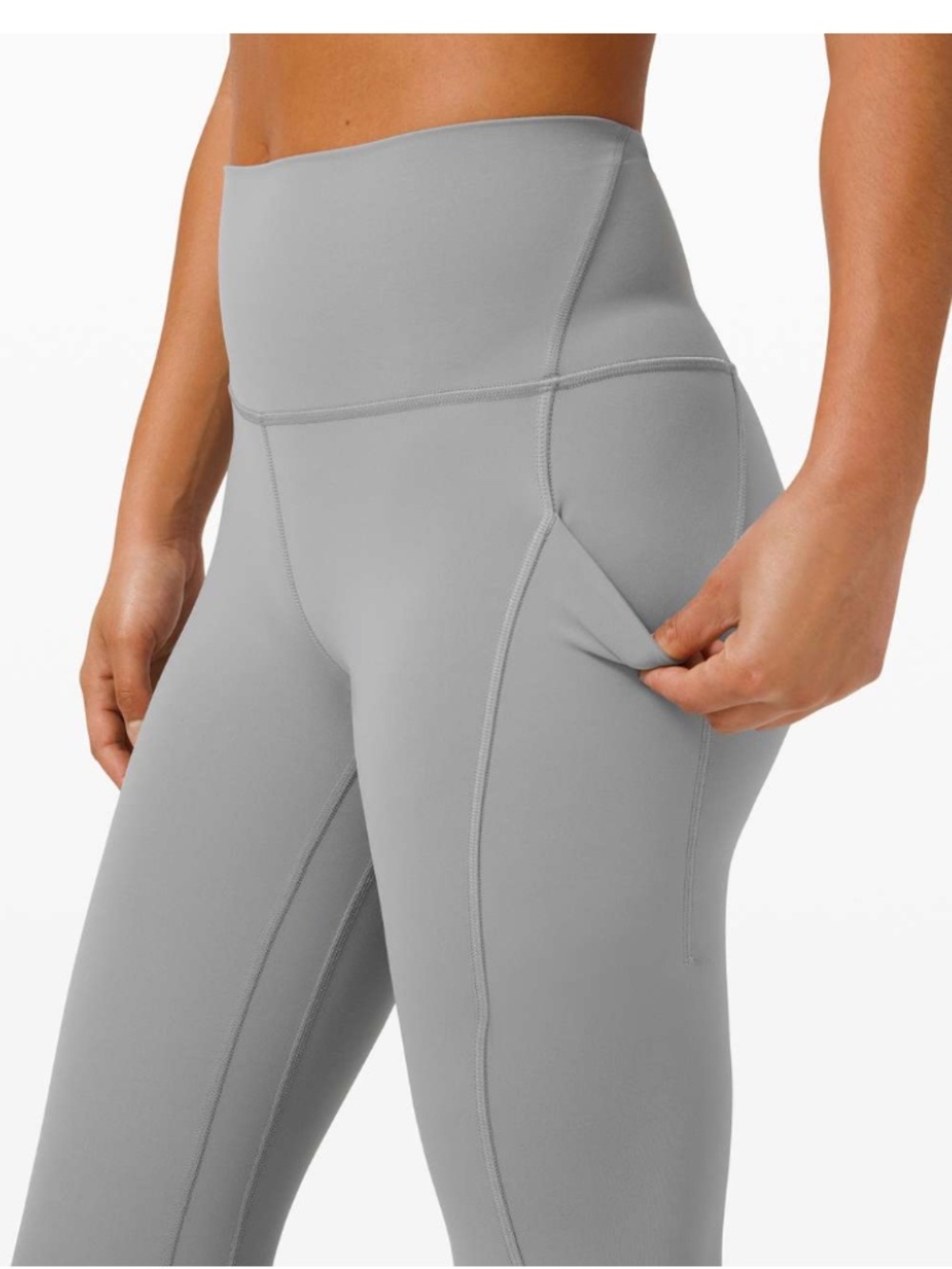 Lululemon Align High Rise Yoga Pant with Pockets 25" in  Rhino Grey, Size 2